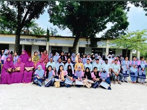 Jaheda Khatun Girls School and College students in school dress